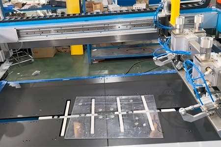 Impresora serigráfica automática para vidrio automotriz