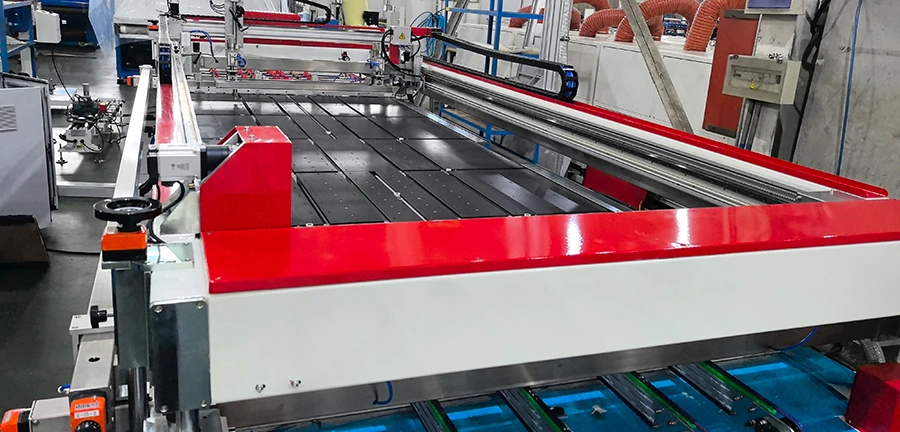 Impresora serigráfica automática para vidrio automotriz