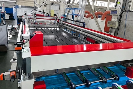 Impresora serigráfica automática para vidrio automotriz