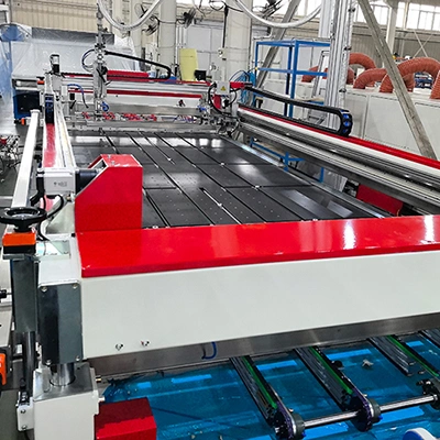 Impresora serigráfica automática para vidrio automotriz