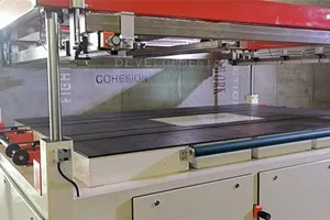 Impresora serigráfica automática para vidrio arquitectónico