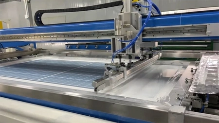 Impresora serigráfica automática para vidrio solar / panel solar
