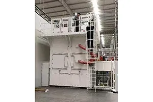 Secador vertical multicapa