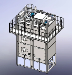 Secador vertical multicapa